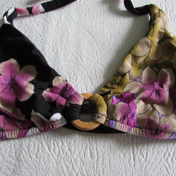 BECCA INC Purple Floral Bikini - Sz S - NEW - Picture 9 of 12